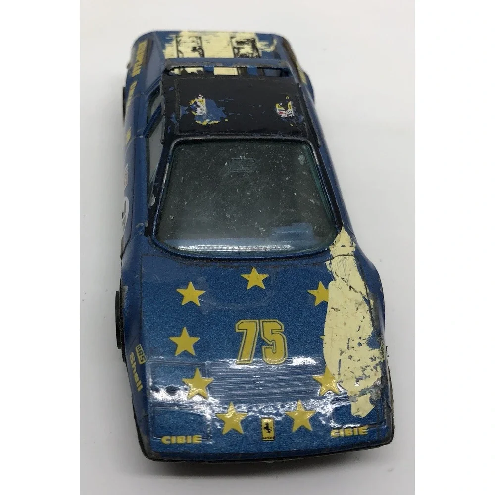 Bburago Ferrari 512 BB University Boxer 1:43 Made‎ In Italy 1983 Blue Sponsor